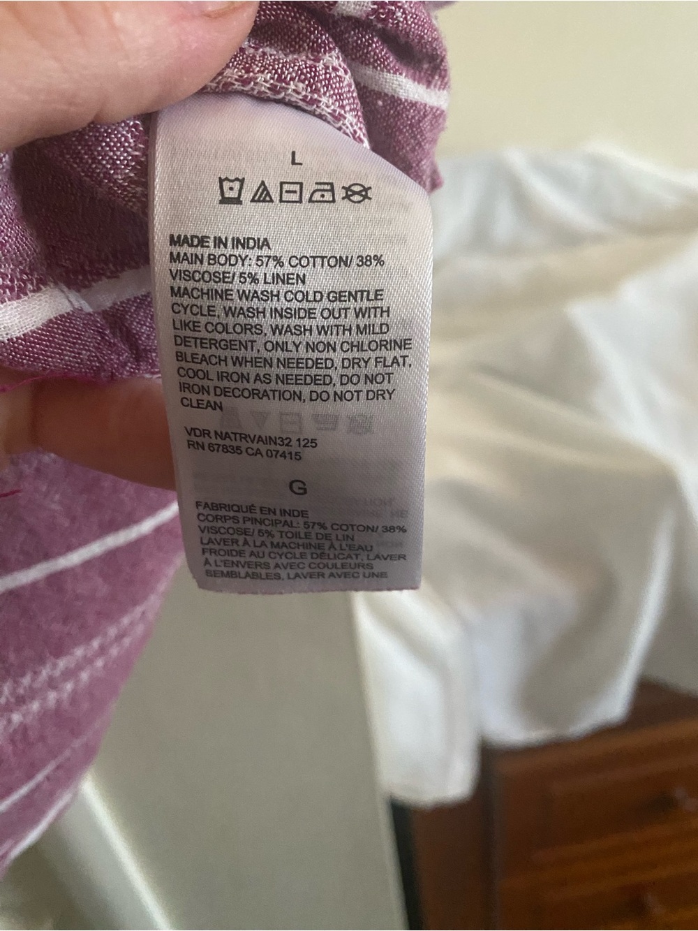 Nautica Linen Blend Camp Shirt - Picture 4 of 6